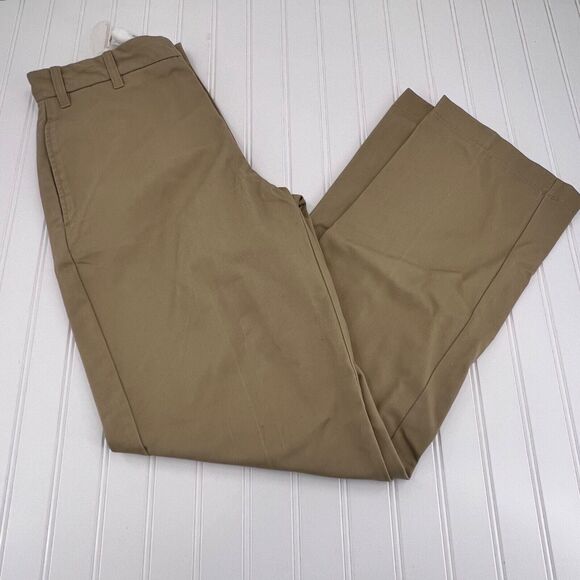 Gander Mountain Pants Mens 30X32 Twill Khaki Wrinkle Resistant‎ Flat Front - Picture 1 of 7